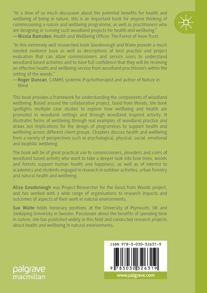 Weitere Ansicht: Wellbeing from Woodland | Alice Goodenough, Sue Waite