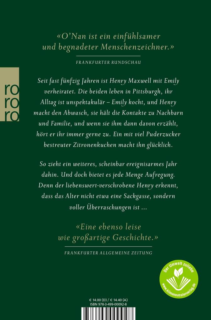 Weitere Ansicht: Henry persönlich | Stewart O'Nan, Stewart ONan