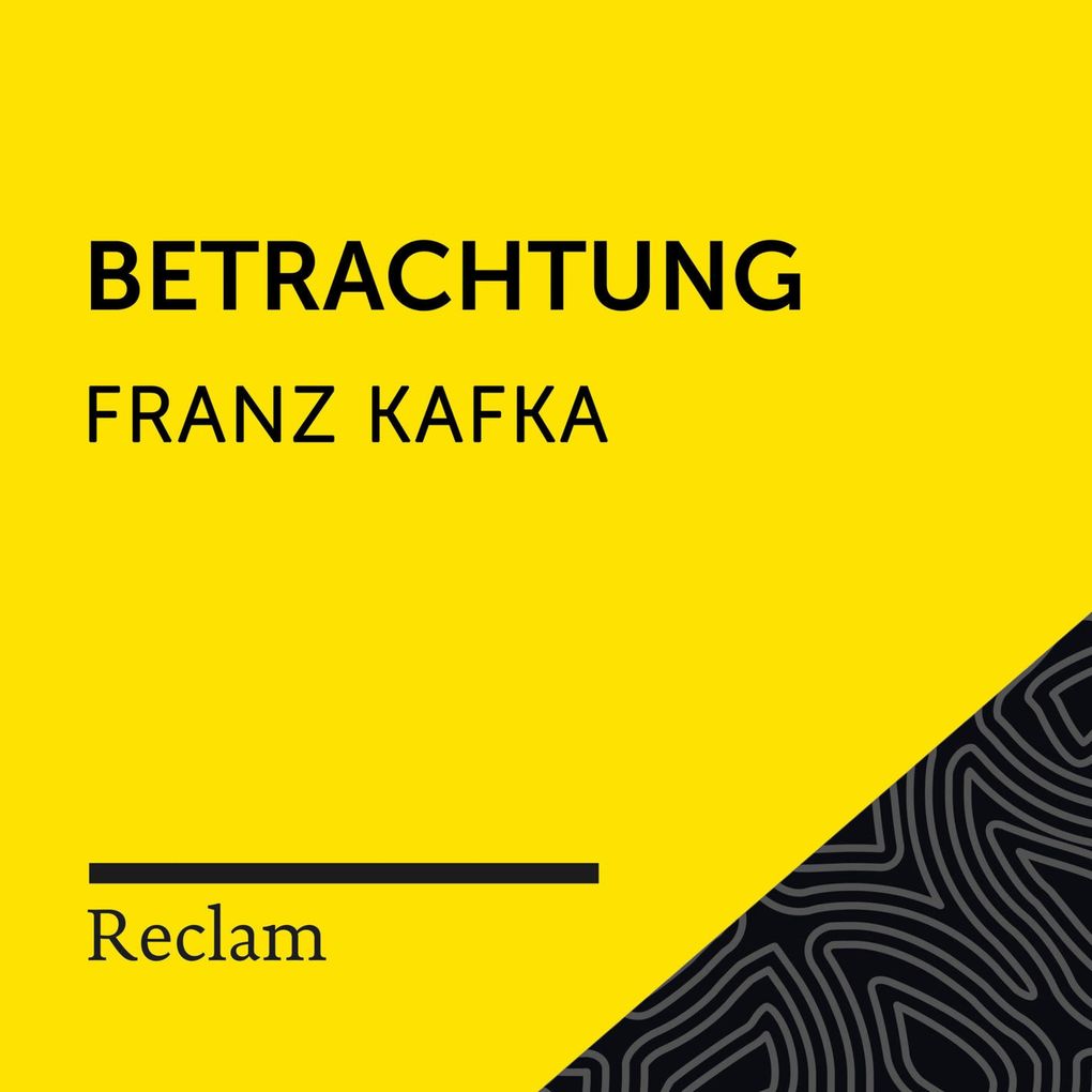 Produktbild: Kafka: Betrachtung | Franz Kafka