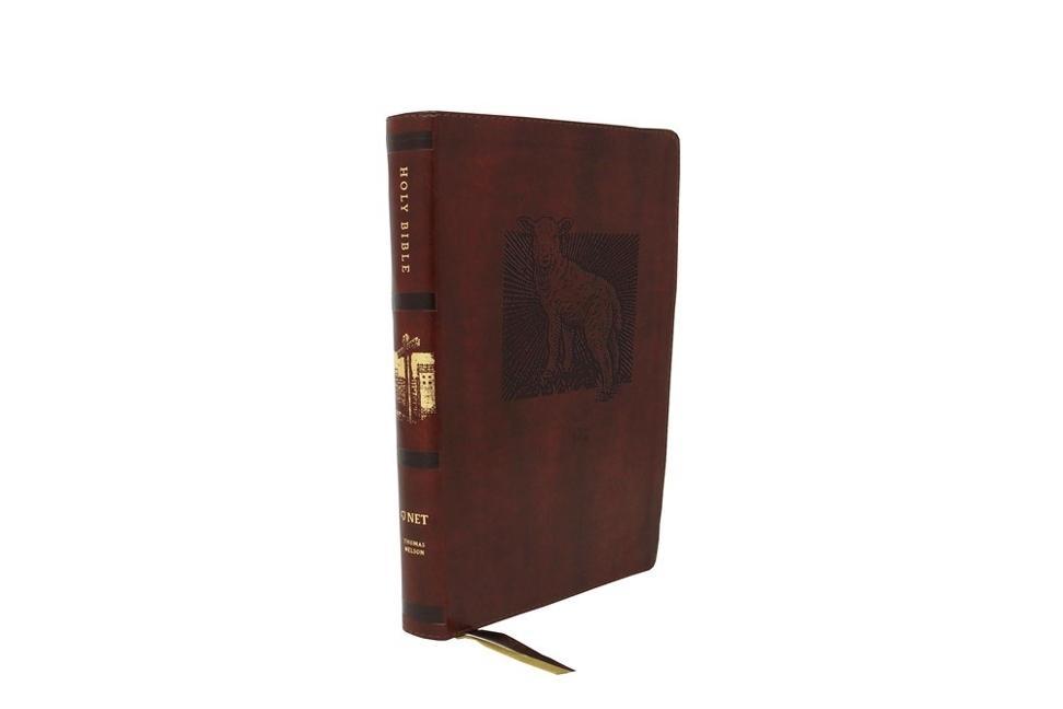 NET Bible, Thinline Art Edition, Large Print, Leathersoft, Brown, Comfort Print als Buch (Ledereinband)