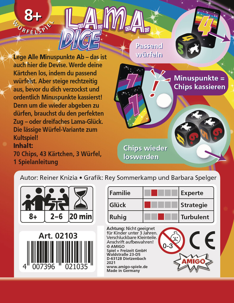 Weitere Ansicht: LAMA Dice | Reiner Knizia