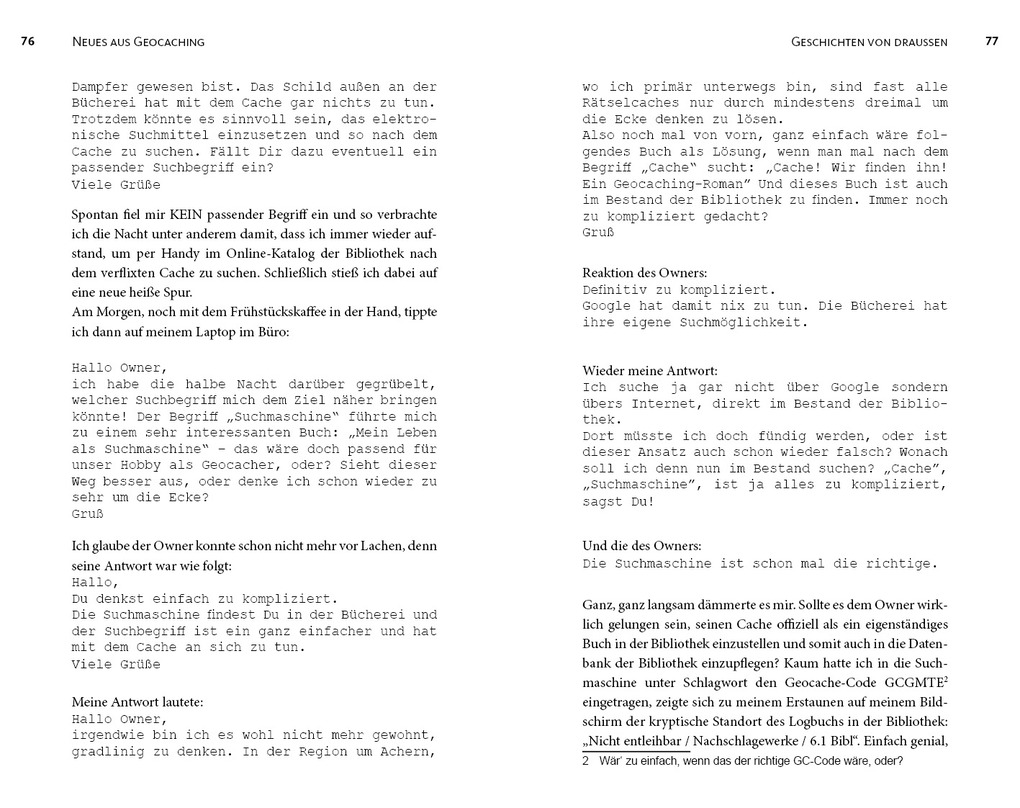 Weitere Ansicht: Neues aus Geocaching | Bernhard Hoecker, Tobias Zimmermann