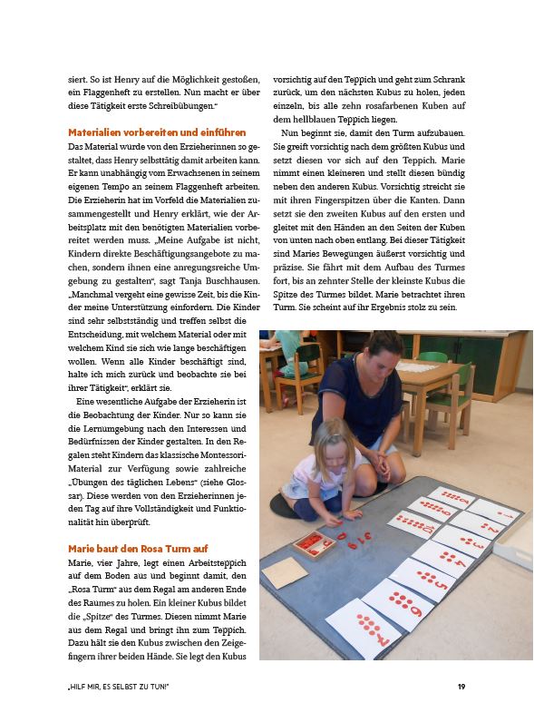 Weitere Ansicht: Montessori-Praxis in der Kita