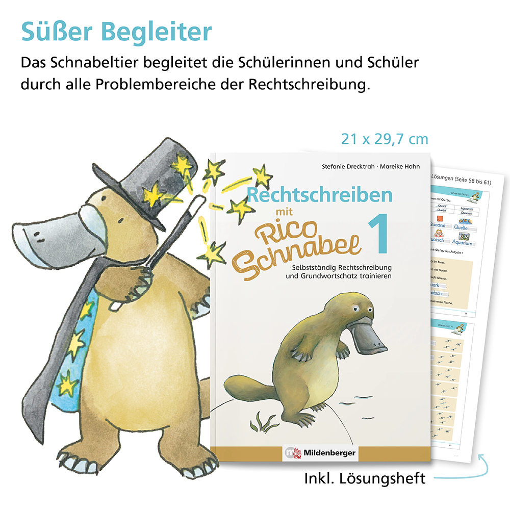 Weitere Ansicht: Rechtschreiben mit Rico Schnabel, Klasse 1 | Stefanie Drecktrah, Mareike Hahn