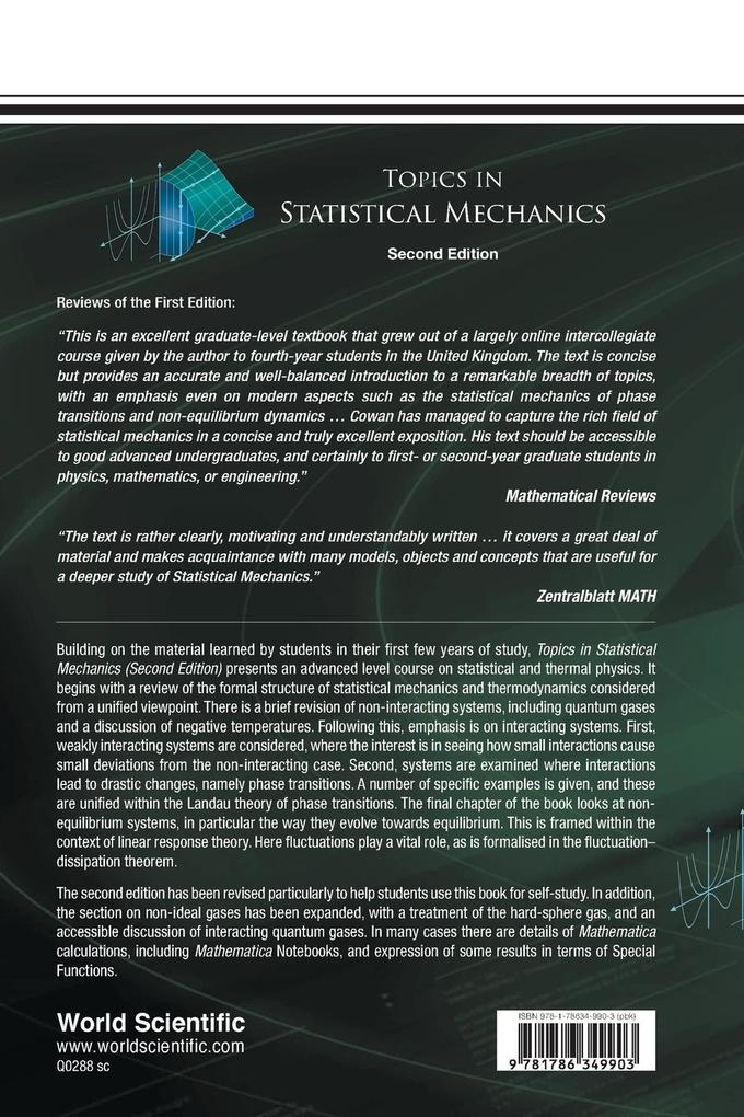 Weitere Ansicht: TOPICS IN STATIS MECH (2ND ED) | Cowan Brian