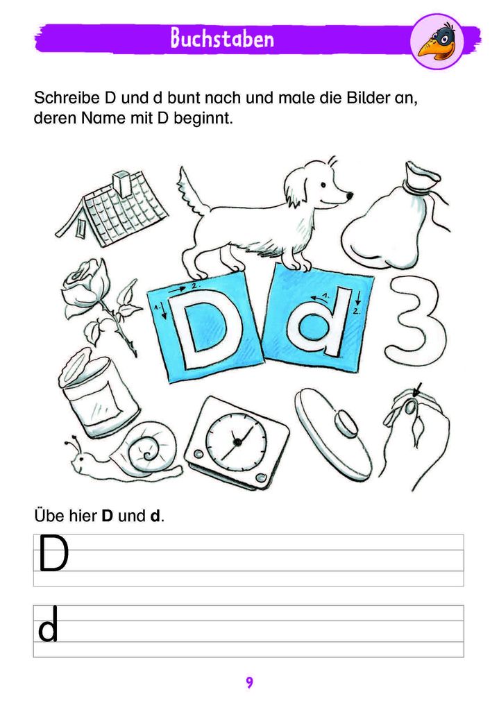 Weitere Ansicht: Mein Deutschblock mit Rabe Linus - 1. Klasse | Dorothee Raab