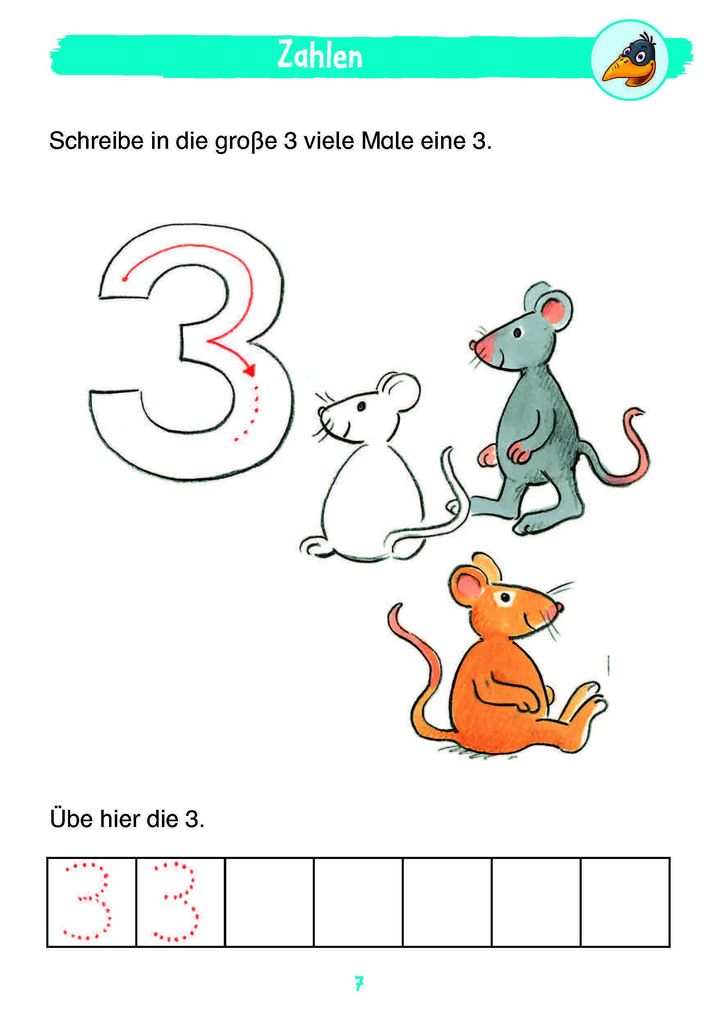 Weitere Ansicht: Mein Matheblock mit Rabe Linus - 1. Klasse | Dorothee Raab
