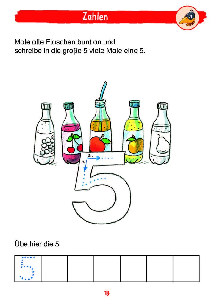 Weitere Ansicht: Mein Matheblock mit Rabe Linus - 1. Klasse | Dorothee Raab