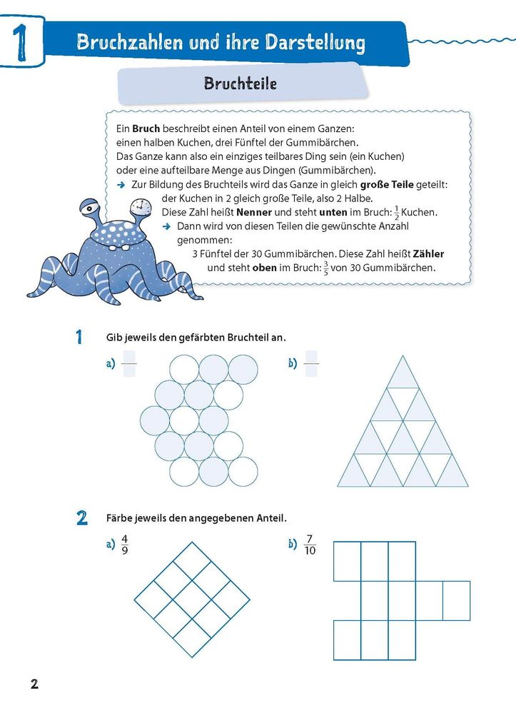 Weitere Ansicht: Mathe in 15 Min - Brüche 5./6. Klasse | Wiebke Salzmann
