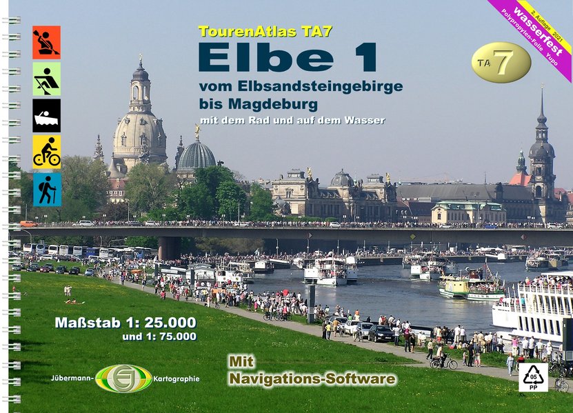 Produktbild: TourenAtlas Nr.7 Elbe-1 | Erhard Jübermann