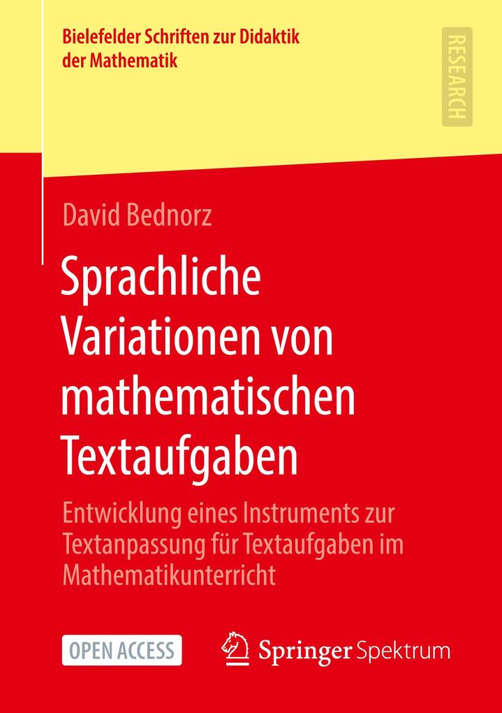 Sprachliche Variationen von mathematischen Textaufgaben als Buch (kartoniert)