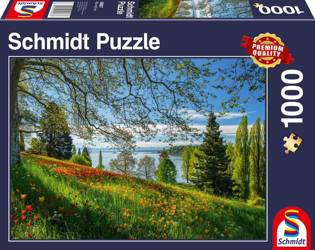 Produktbild: Frühlingsallee zur Tulpenblüte, Insel Mainau Puzzle 1.000 Teile - NEU