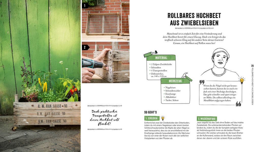 Weitere Ansicht: Hochbeet, Teich, Palettentisch - Projekte zum Selbermachen für Garten & Balkon | Die Stadtgärtner