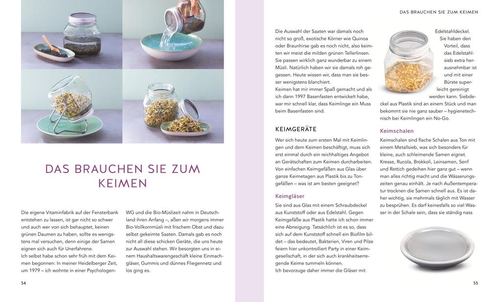 Weitere Ansicht: Basenfasten mit Keimlingen | Sabine Wacker