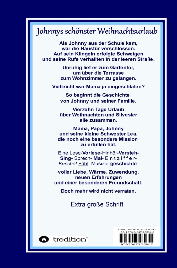 Weitere Ansicht: Johnnys schönster Weihnachtsurlaub | Friederike Hapel