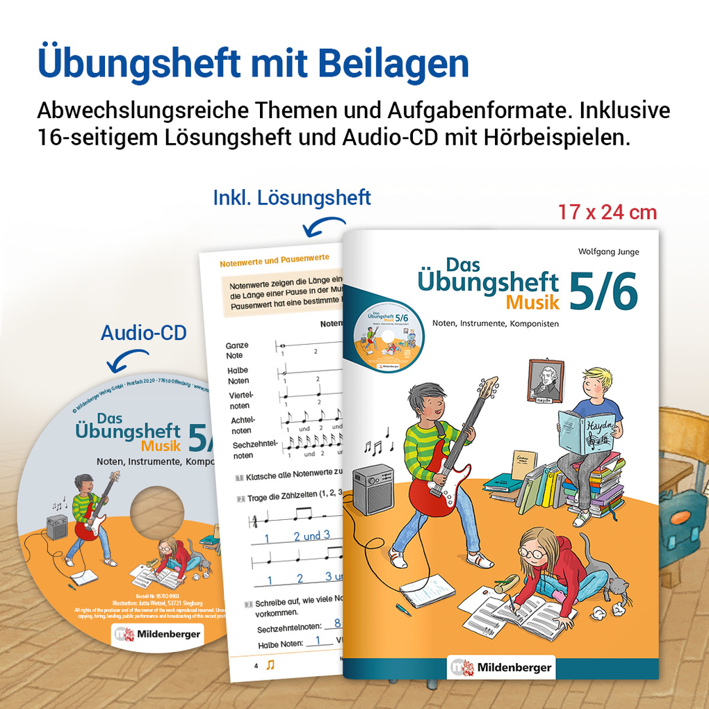 Weitere Ansicht: Das Übungsheft Musik 5/6 | Wolfgang Junge