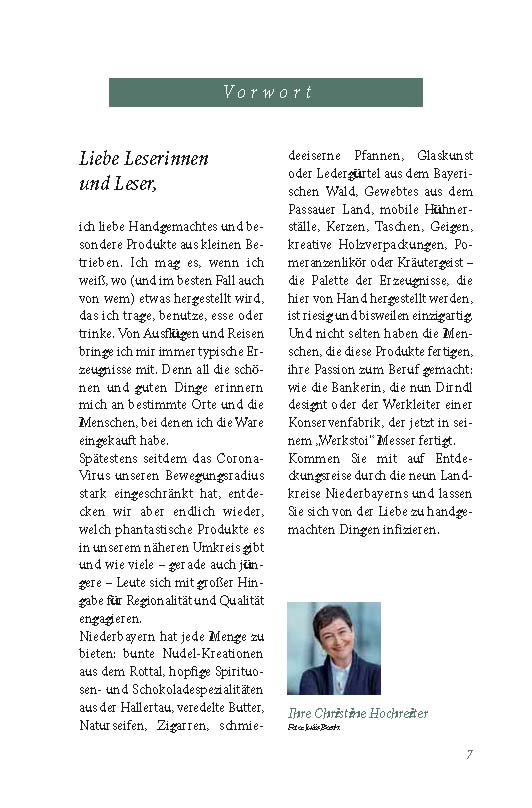 Weitere Ansicht: Manufakturen in Niederbayern | Christine Hochreiter