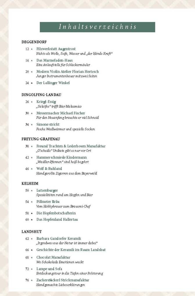 Weitere Ansicht: Manufakturen in Niederbayern | Christine Hochreiter