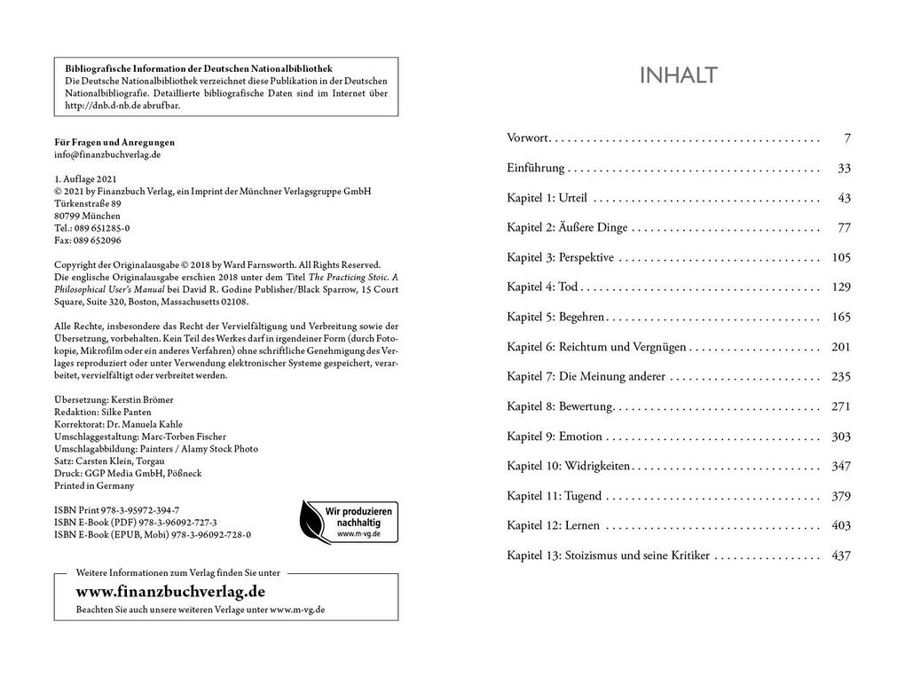 Weitere Ansicht: Der praktizierende Stoiker | Ward Farnsworth