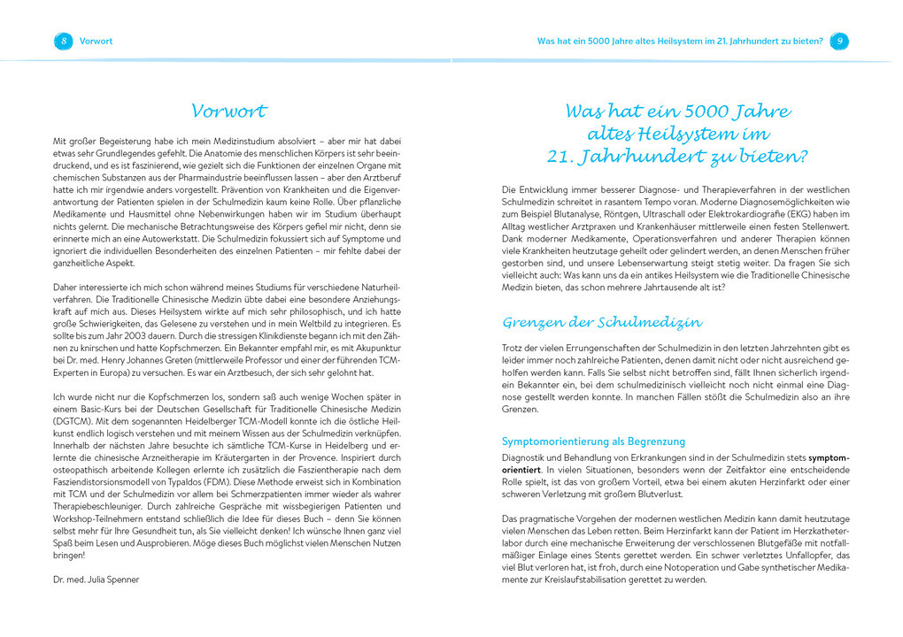 Weitere Ansicht: Heilen mit TCM | Julia Spenner
