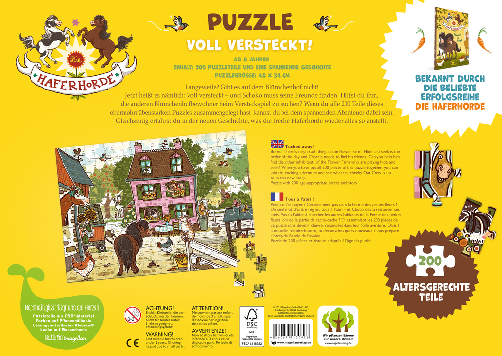 Weitere Ansicht: Die Haferhorde - Voll versteckt! (Puzzle) | Suza Kolb