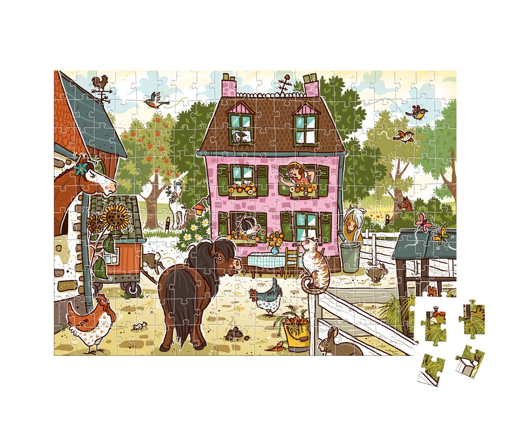 Weitere Ansicht: Die Haferhorde - Voll versteckt! (Puzzle) | Suza Kolb