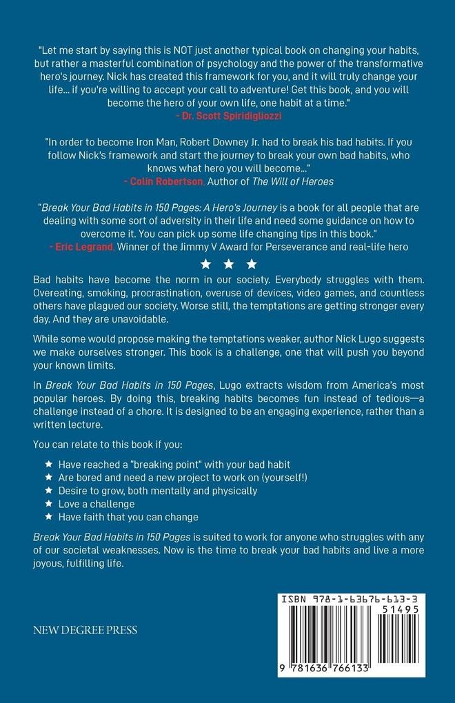 Weitere Ansicht: Break Your Bad Habits in 150 Pages | Nick Lugo