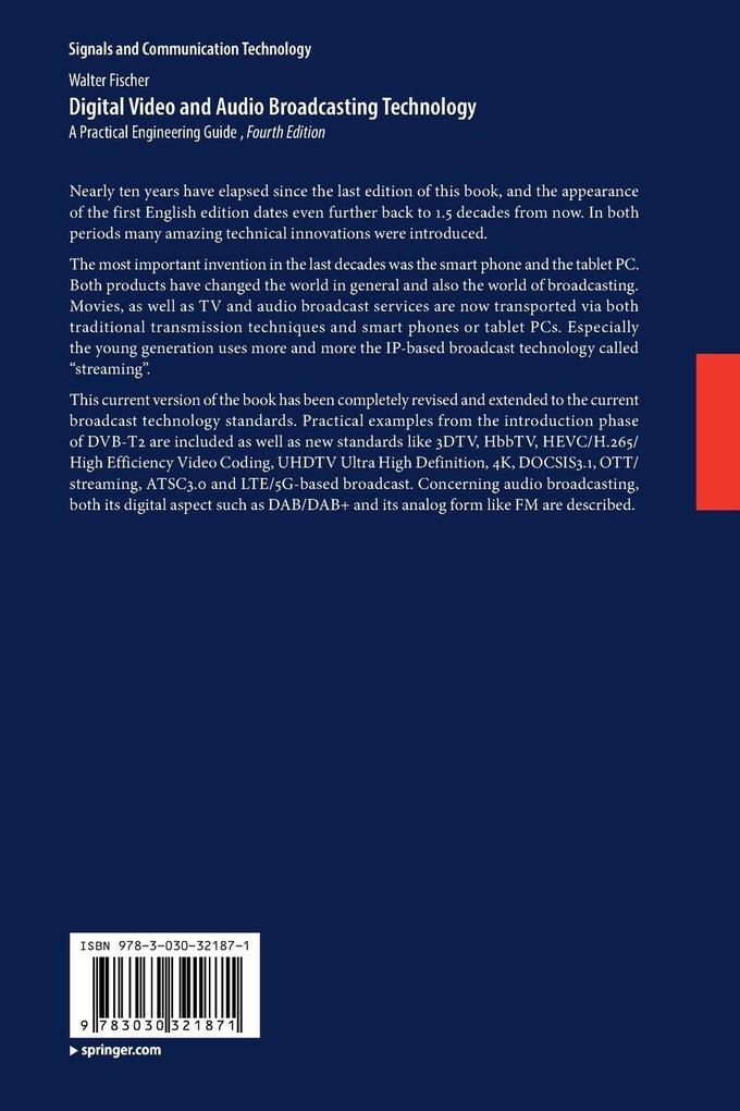 Weitere Ansicht: Digital Video and Audio Broadcasting Technology | Walter Fischer