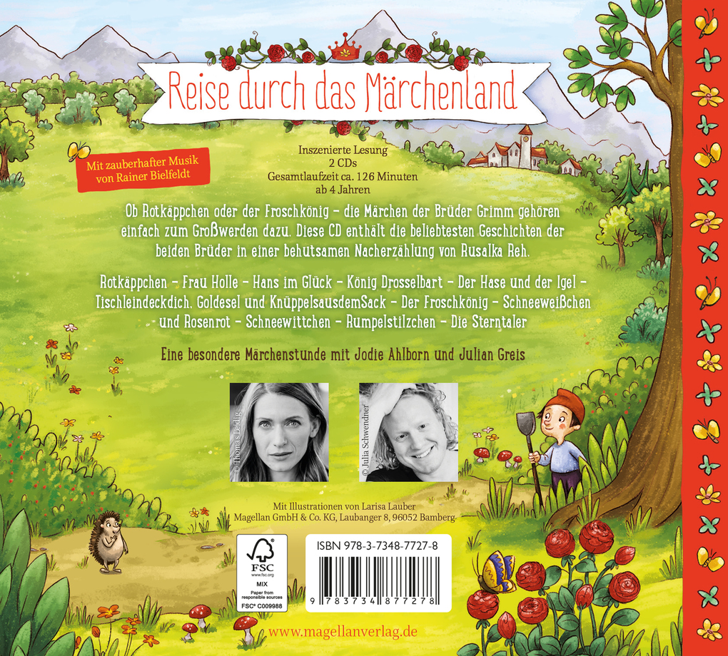 Weitere Ansicht: Reise durch das Märchenland - Die beliebtesten Märchen der Brüder Grimm (Audio-CD) | Jacob Grimm, Wilhelm Grimm, Jacob und Wilhelm Grimm