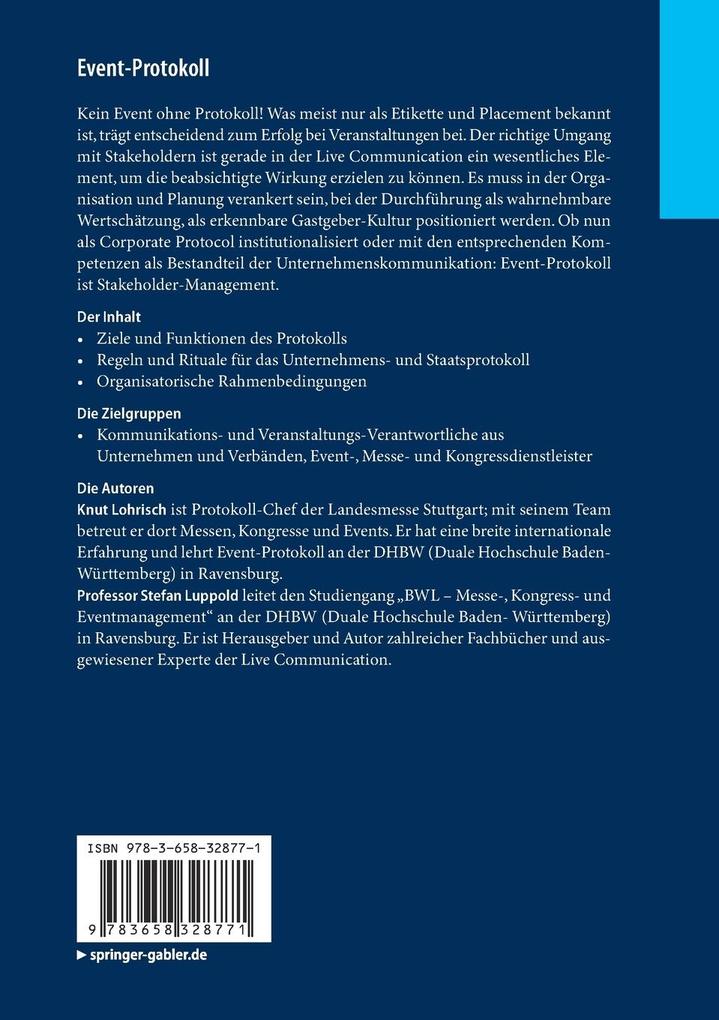 Weitere Ansicht: Event-Protokoll | Knut Lohrisch, Stefan Luppold