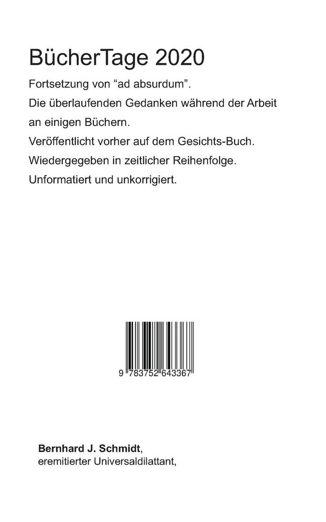 Weitere Ansicht: Gedanklicher Überlauf | Bernhard J. Schmidt