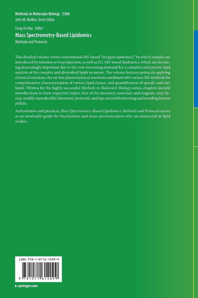 Weitere Ansicht: Mass Spectrometry-Based Lipidomics