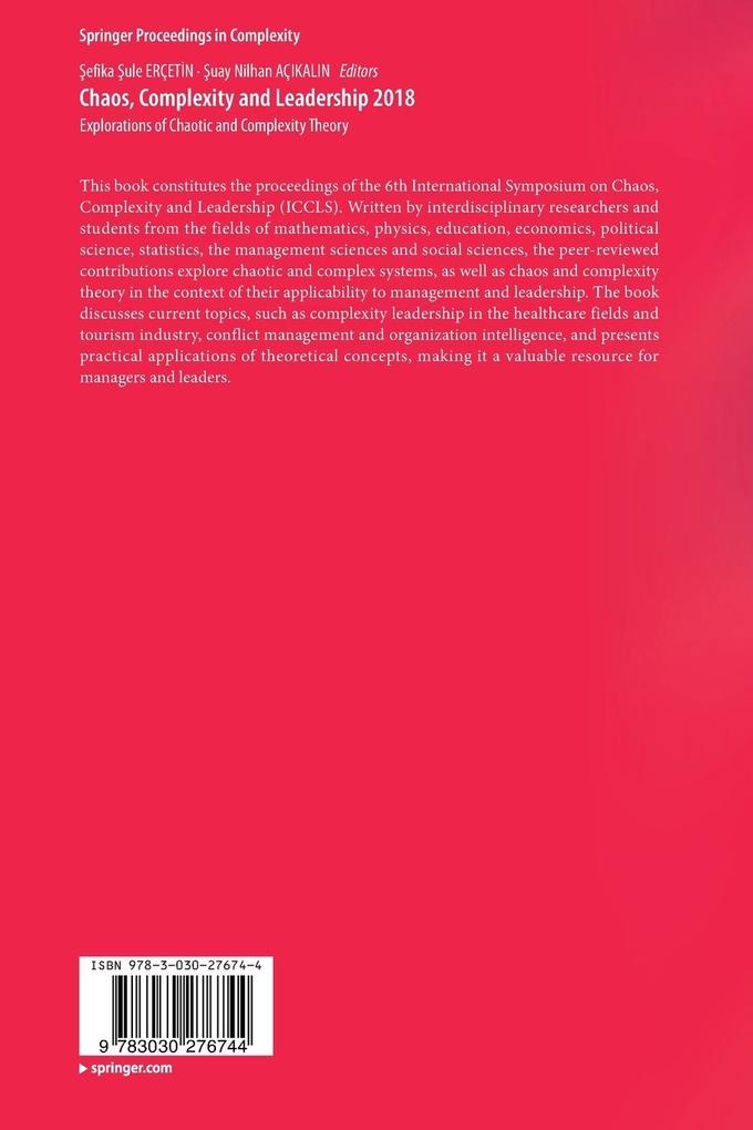 Weitere Ansicht: Chaos, Complexity and Leadership 2018