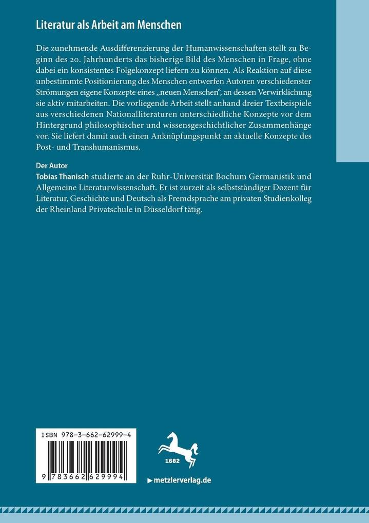 Weitere Ansicht: Literatur als Arbeit am Menschen | Tobias Thanisch