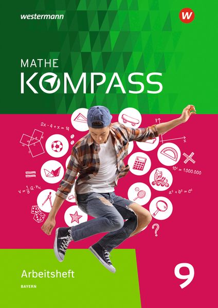Produktbild: Mathe Kompass 9. Arbeitsheft mit Lösungen. Für Bayern