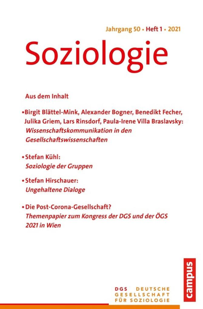 Produktbild: Soziologie 1/2021