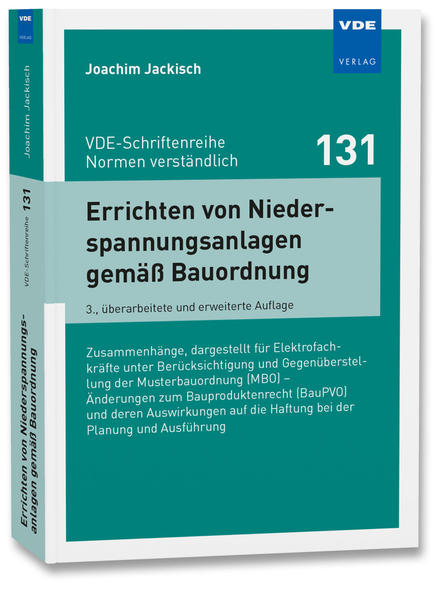 Produktbild: Errichten von Niederspannungsanlagen gemäß Bauordnung | Joachim Jackisch