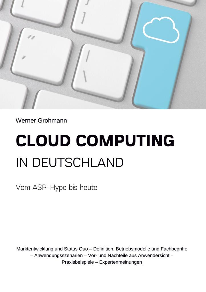 Produktbild: Cloud Computing in Deutschland | Werner Grohmann