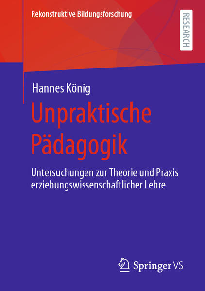 Produktbild: Unpraktische Pädagogik | Hannes König