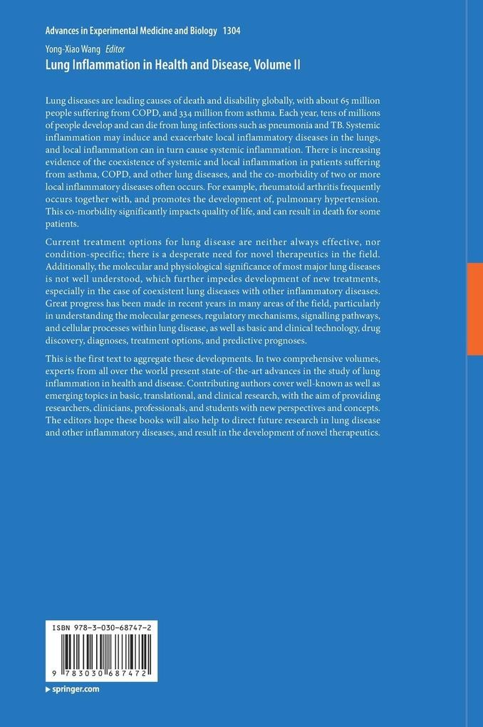 Weitere Ansicht: Lung Inflammation in Health and Disease, Volume II
