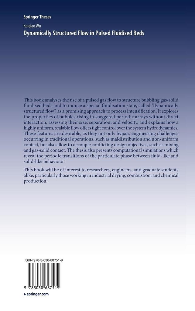 Weitere Ansicht: Dynamically Structured Flow in Pulsed Fluidised Beds | Kaiqiao Wu