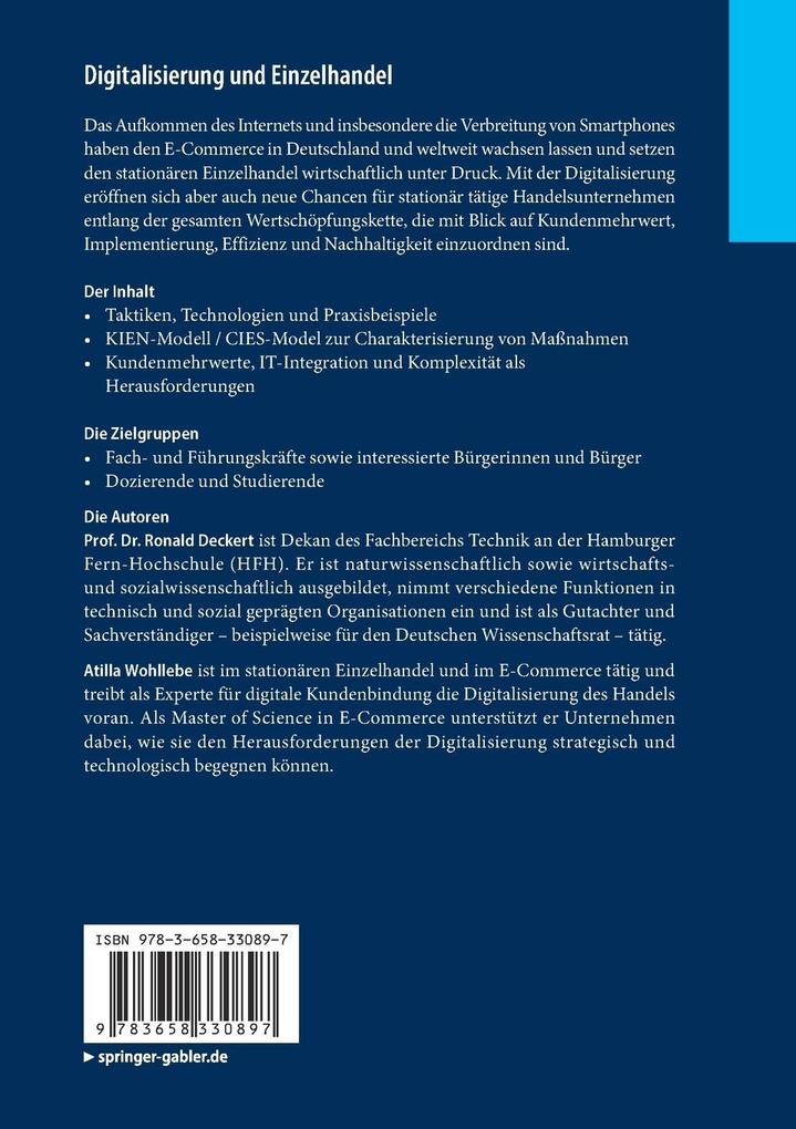 Weitere Ansicht: Digitalisierung und Einzelhandel | Ronald Deckert, Atilla Wohllebe