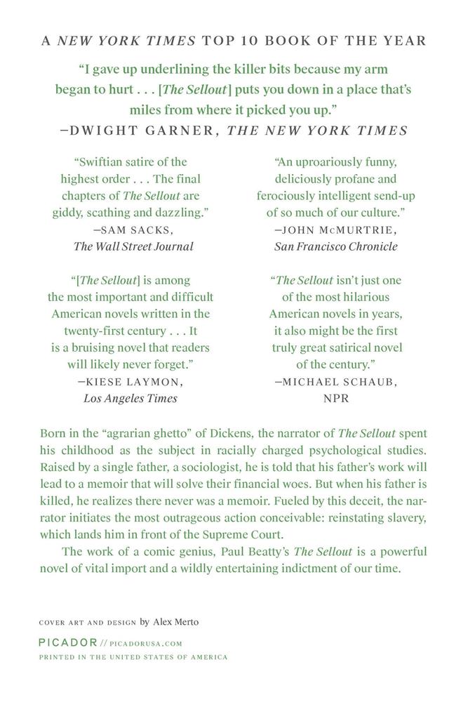 Weitere Ansicht: Sellout | Paul Beatty