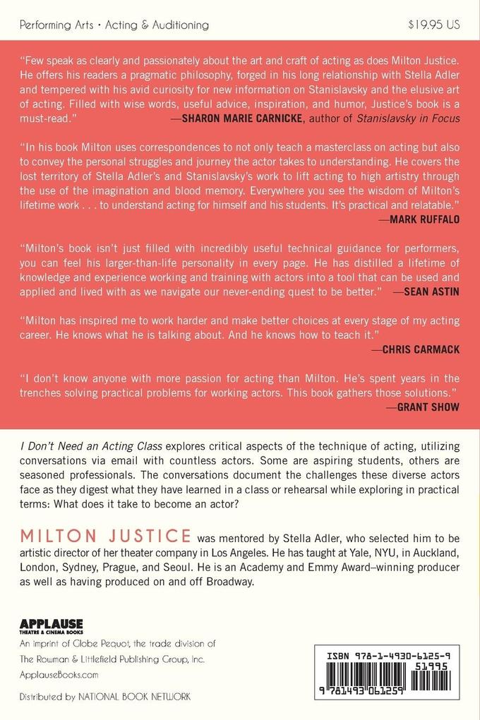 Weitere Ansicht: I Don't Need an Acting Class | Milton Justice