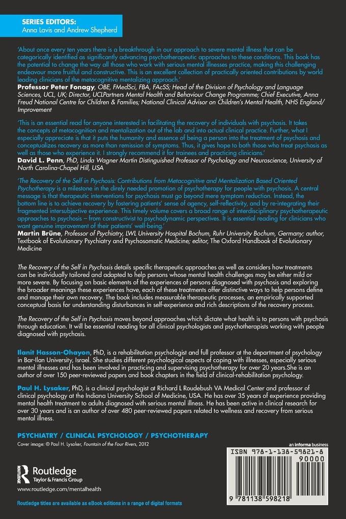 Weitere Ansicht: The Recovery of the Self in Psychosis