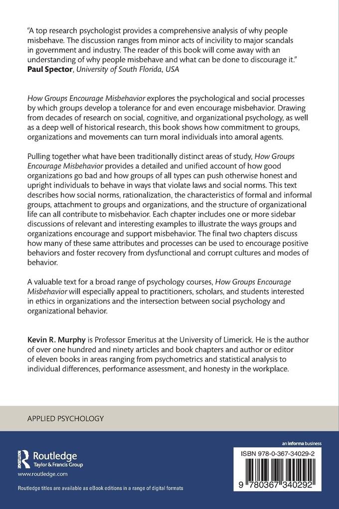 Weitere Ansicht: How Groups Encourage Misbehavior | Kevin Murphy