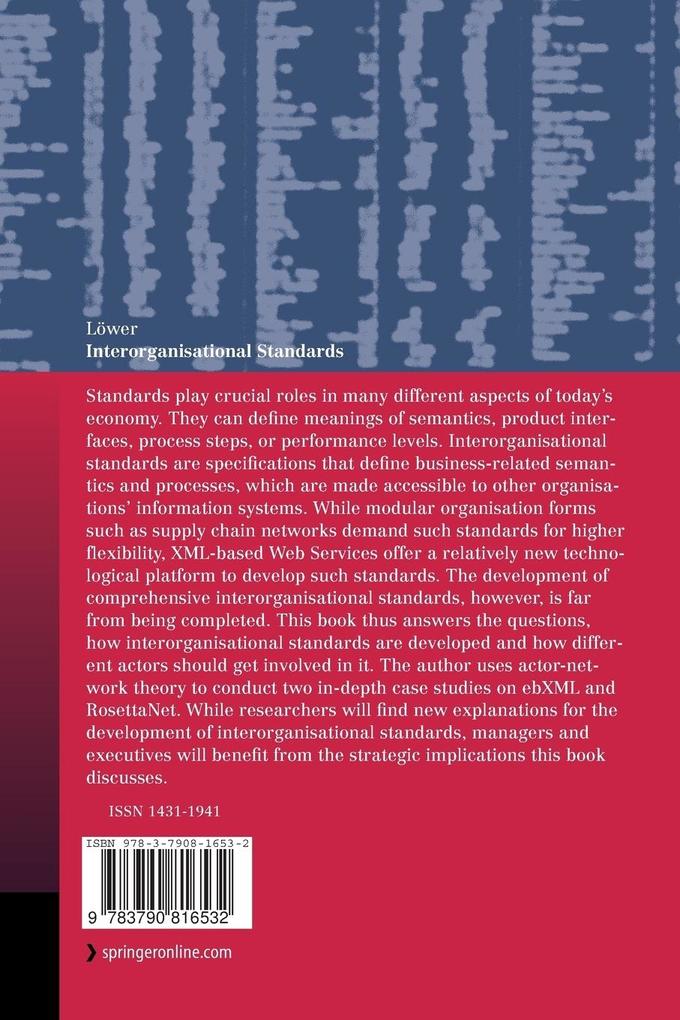 Weitere Ansicht: Interorganisational Standards | Ulrich M. Löwer