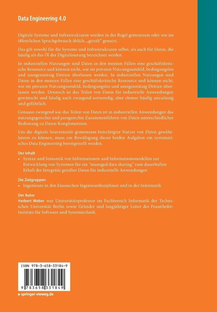 Weitere Ansicht: Data Engineering 4.0 | Herbert Weber