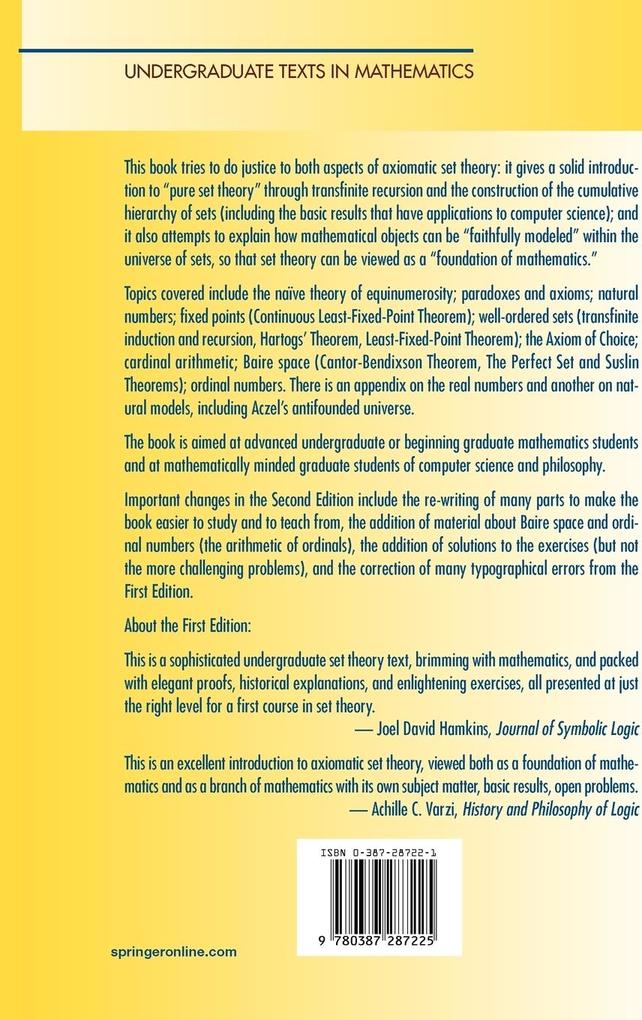 Weitere Ansicht: Notes on Set Theory | Yiannis Moschovakis
