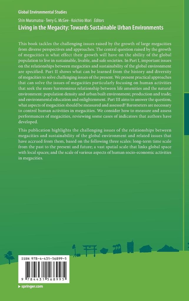 Weitere Ansicht: Living in the Megacity: Towards Sustainable Urban Environments